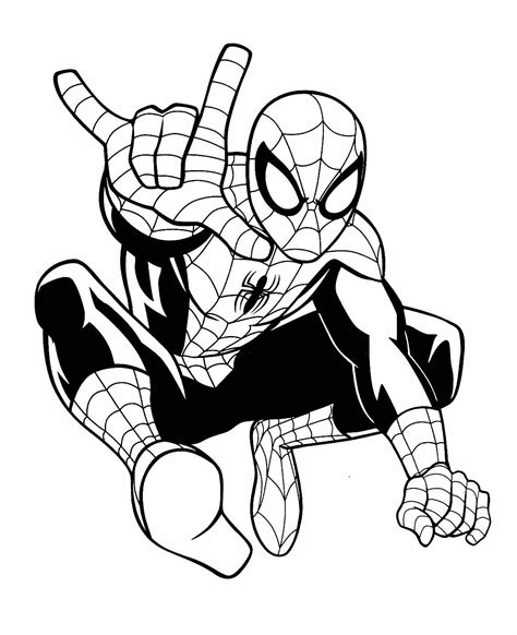 Spiderman print out coloring pages. Printable Spiderman Coloring Pages, Easy and Fun ...