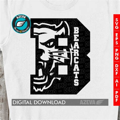 Bearcats Svg Ai Png Eps Dxf And Pdf Files Sport Team Logo Files Winner Series B Letter