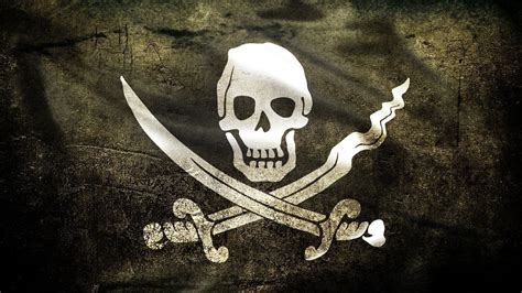Jolly Roger Skull Pirates Skull And Bones Digital Art HD Wallpaper Rare Gallery