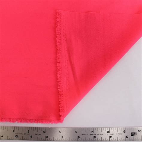 Hot Pink Neon Stretch Crepe Fabric 1 Yard Style 482 Etsy