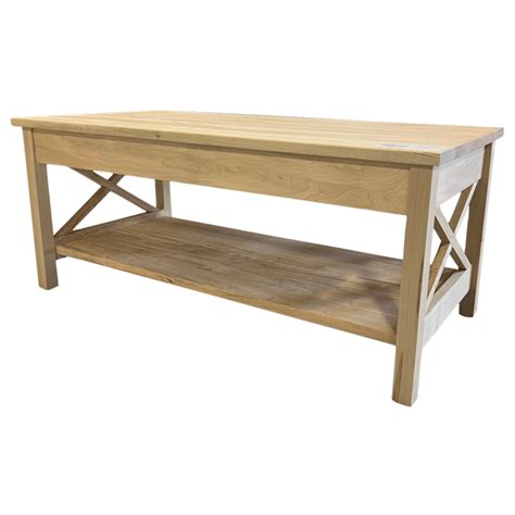 MB X-Side Rectangular Coffee Table - Mennonite Furniture & Gifts Inc.