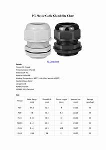 My Publications Pg Plastic Cable Gland Size Chart From