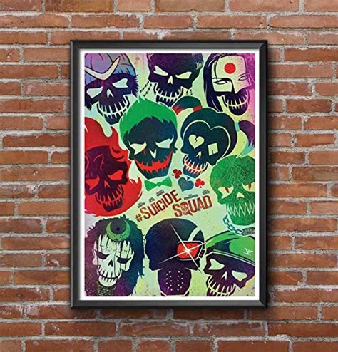 Suicide Squads Movie Poster Frame For Room And Office 10inch X 13inch