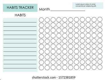 Habit Tracker Template Printable In Pdf Word Excel