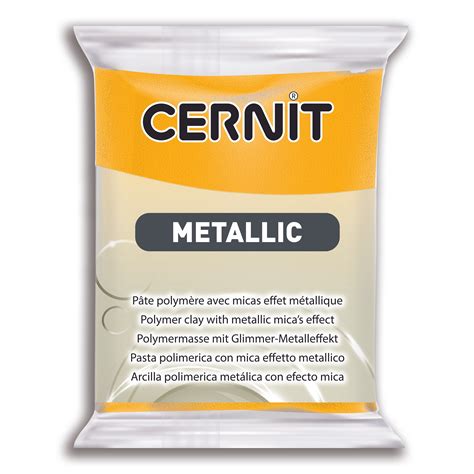 Cernit Metallic Yellow 56g Polymer Clay Superstore