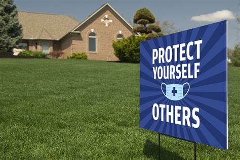 Yard Sign Protect Yourself Mask 24x18