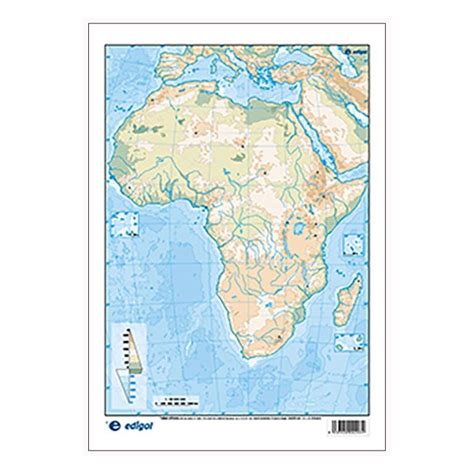 Mapa Mudo Fisico Africa Pepa