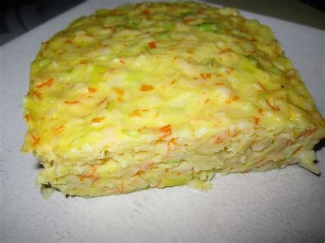 Quiche sans pâte aux surimis et poireaux au micro onde
