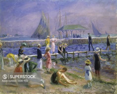 Town Pier Blue Point Long Island William James Glackens 1870 1938