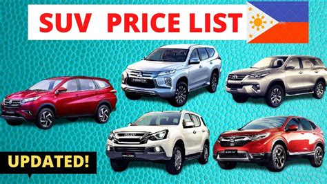 Suv Price List Philippines Brand New And Second Hand Sport Utility
