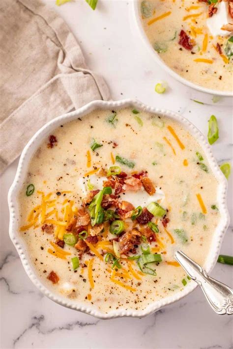 Easy Crockpot Potato Soup Recipe Valentina S Corner
