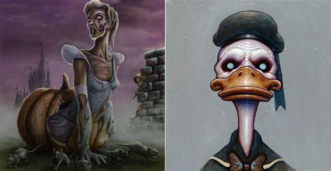 Artists Turn Disney Characters Into Terrifying Monsters Thatll Give