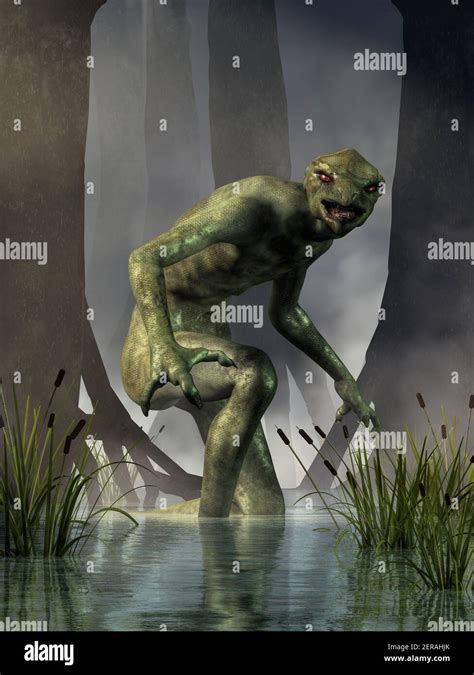 The Lizard Man Of Scape Ore Swamp Also Called The Lizard Man Of Lee