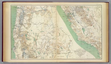 California Nevada Oregon David Rumsey Historical Map Collection