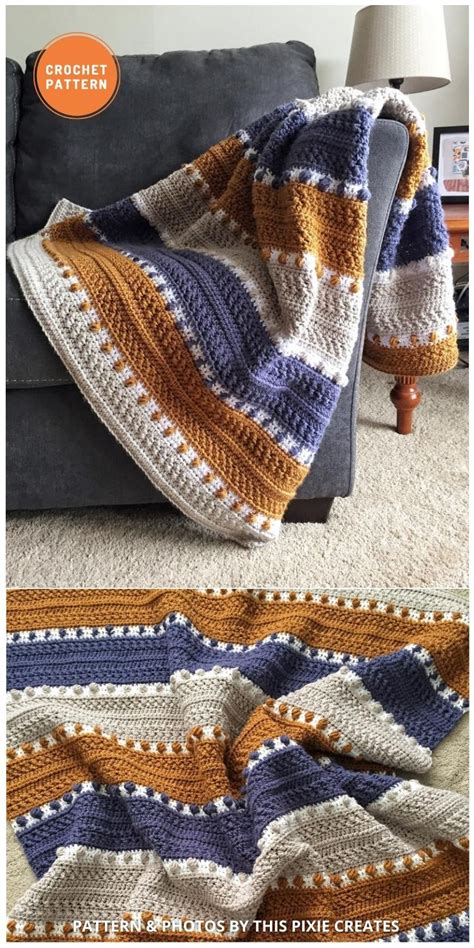 14 Quick And Easy Modern Crochet Blankets And Throws The Yarn Crew