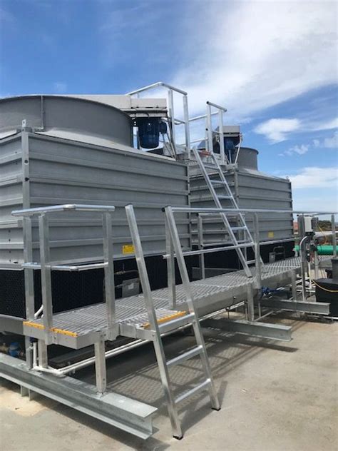 Cooling Tower Platform Custom Design And Install Safety Plus Australia
