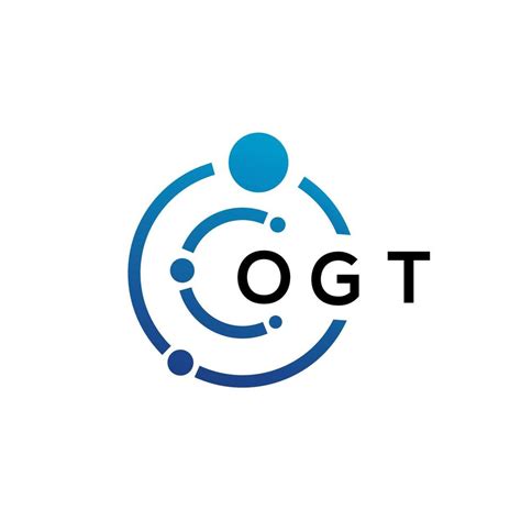 Ogt Letter Technology Logo Design On White Background Ogt Creative