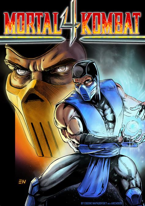 Eugene Napadovsky Mortal Kombat 4 Comic Cover