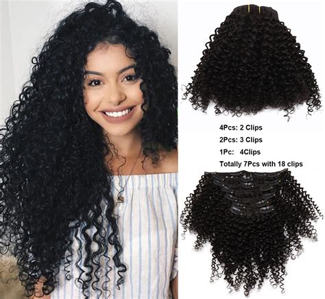 Buy Vgte Beauty Brazilian Afro Kinky Curly Clip Ins Human Virgin Hair