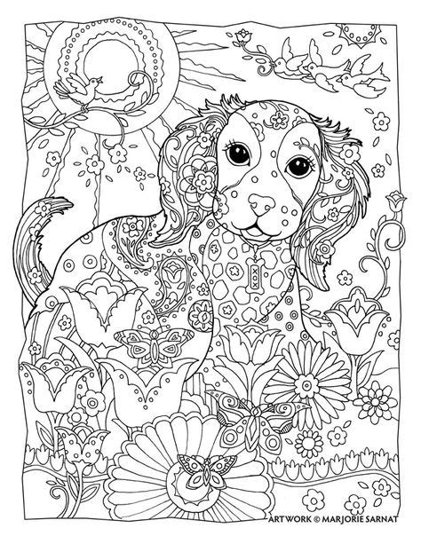 Creative Haven Dazzling Dogs Coloring Book By Marjorie Sarnat