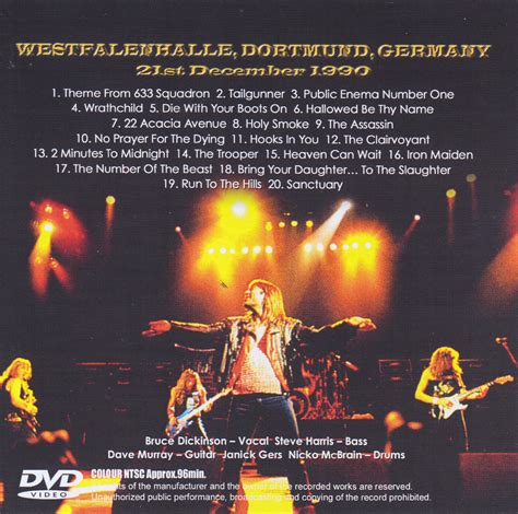 Iron maiden — the writing on the wall (single 2021). Iron Maiden - Dortmund 1990 ( 2CD+1Bonus DVDR ) Zodiac 292 ...
