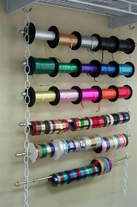 Hanging Ribbon Organizer 26 Craft Room Ideas Every Crafter Would Love