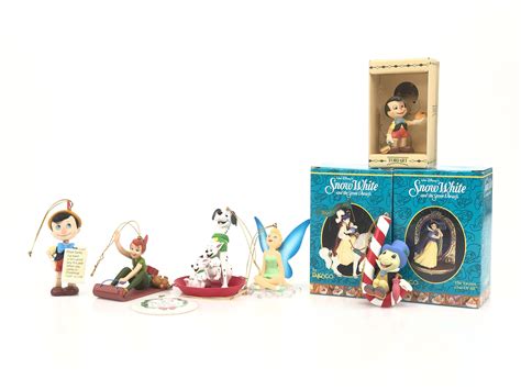 Lot - 9pc Assorted Disney Ornaments