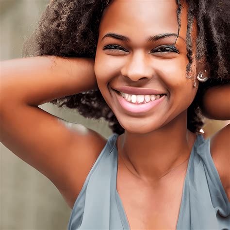 Graphic Of Charming Smile Amazing Melanated Brown Skin Girl Model With