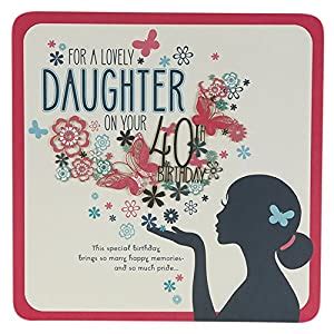 Check spelling or type a new query. Amazon.com: Daughter 40th Birthday, Birthday Card: Home ...