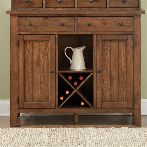 Hearthstone Rustic Oak Server From Liberty 382 Sr5074 Coleman Furniture