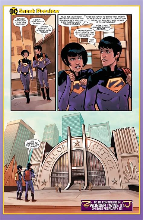 The Sex Lives Of The Exxorians Wonder Twins 1 Preview In Today S Dc Comics