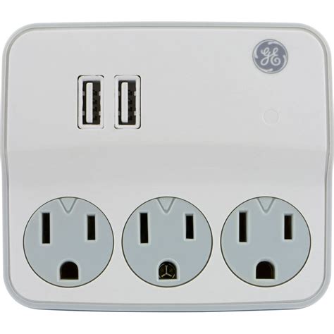 Ge 3 Outlet 2 Usb Outlet Adapter 10 Amp