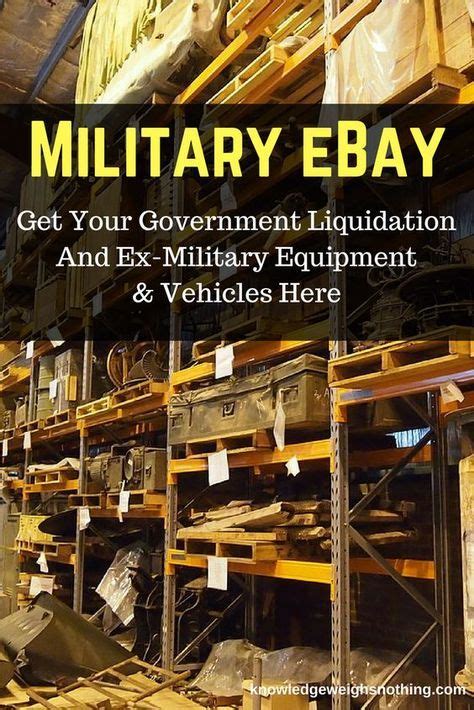 Military eBay - Buy Ex-Military Equipment & Vehicles Here | Military equipment, Military ...