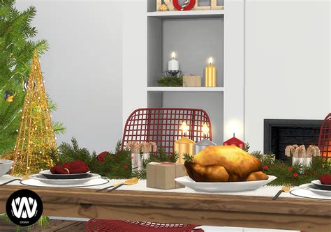 Olea Christmas Decorations • Sims 4 Custom Content • Wondymoon Decor
