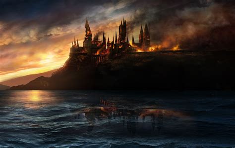 Fire Castle Fantasy Art