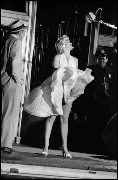 Marilyn Monroe During The Filming Of The Seven Year Itch New York
