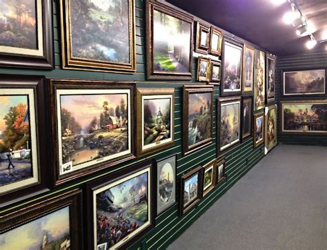 Thomas Kinkade Along With Many Other Artist Displayed In The Hutstuff