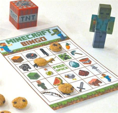 Minecraft Bingo Game Printable Deluxe Pack