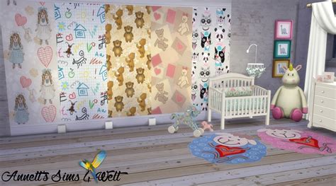 Sims 4 Ccs The Best Kids Wallpapers Part 1 By Annett85
