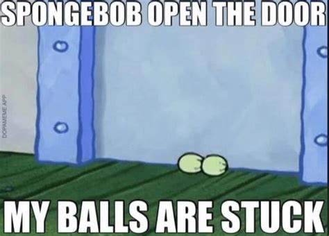 Spongebob Meme Door Open Captions Trend