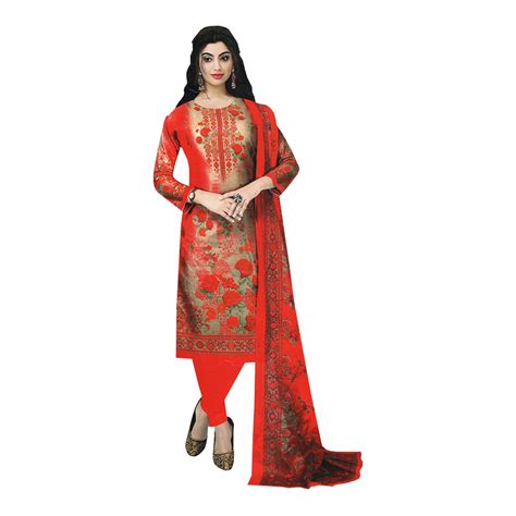 unstitched cotton salwar kameez for women multicolor
