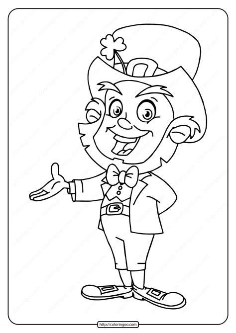 With over 4000 coloring pages including campfire. Free Printable Leprechaun Pdf Coloring Page