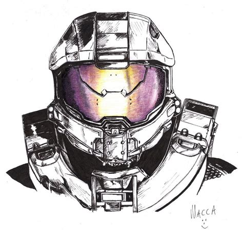 Master Chief Halo 4 In Pen By Macca Chief On Deviantart Halo