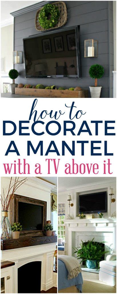 If you're looking to refresh your dining room wall decor, check out these nifty, pretty and practical ideas. How to Decorate a Mantel with a TV Above It | The Turquoise Home