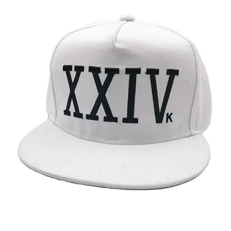 Xxivk 24k White Baseball Cap Bruno Mars Hat 24 K Magic Xxiv K