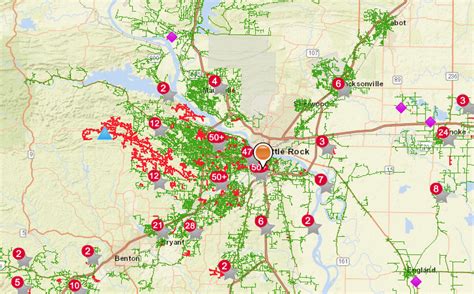 Entergy Outage Map Arkansas Time Zones Map World