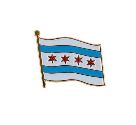 City Of Chicago Flag Lapel Pin