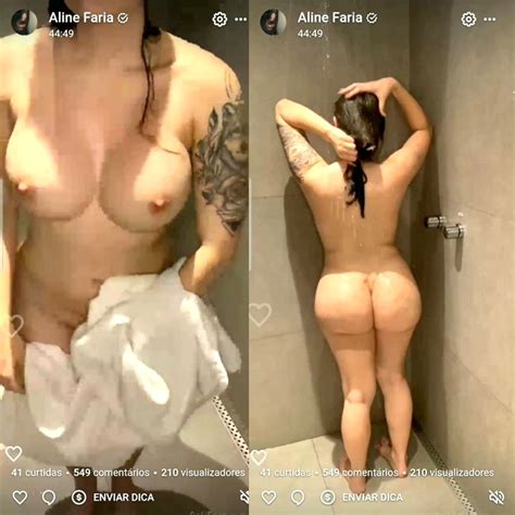 Aline Faria Nude Shower Video Leaked Thotslife