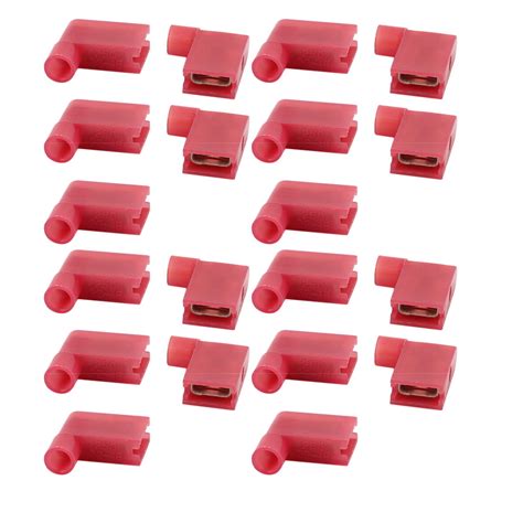 20pcs Flag Crimp Terminals Female Nylon Fully Insulated Wire Connectors