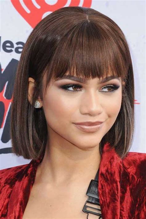 blunt bob hairstyles with bangs bob hairstyle